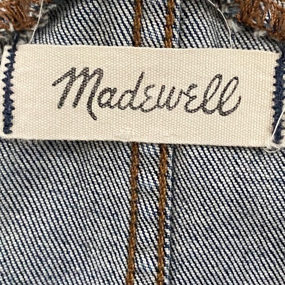 Madewell Skinny Raw Edge Hem Stretchy Overalls Sz. M - Picture 13 of 16